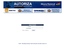 Tablet Screenshot of apad2.aduana.gob.bo